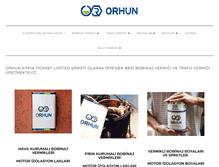 Tablet Screenshot of orhunkimya.com